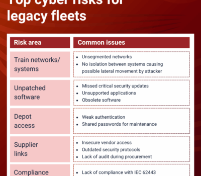 Read more about Outdated doesn’t mean safe: Cyber risks in legacy rail systems